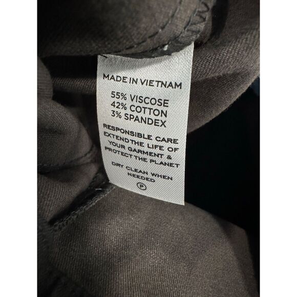 Hill House The Claire Stretch Preppy Academia Casual Black Pant NWT Small - Picture 8 of 8